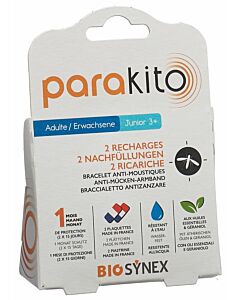 Parakito Bracelet Anti-moustiques Rechargeable Adulte Graphic Violet