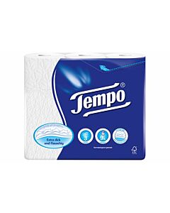 Tempo papier-toilette Premium blanc 4plis 110 feuilles 16 Pièce