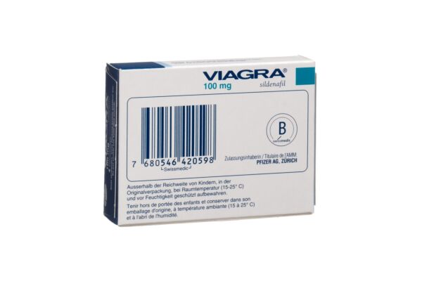 Acquistare Viagra Filmtabl 100 mg 4 Stk su ricetta da Amavita