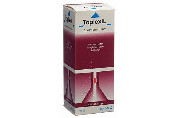 Toplexil Sirop 150 ml Sans Sucre, Toux Sèche Remède