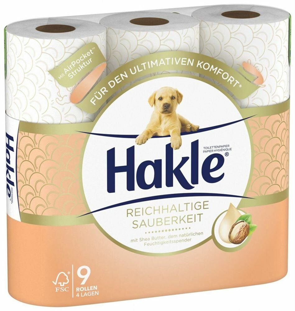 Hakle Toilettenpapier Butter 9 Reichhaltige Shea | kaufen Rolle Stk Apotheke Amavita Sauberkeit