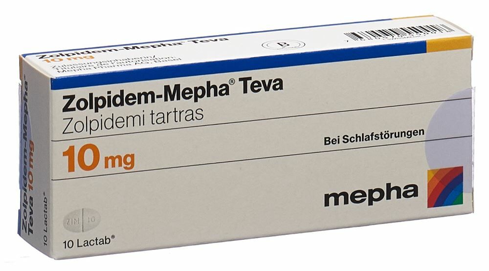 Zolpidem-Mepha Teva 10 mg 10 Stk Rezept kaufen Amavita