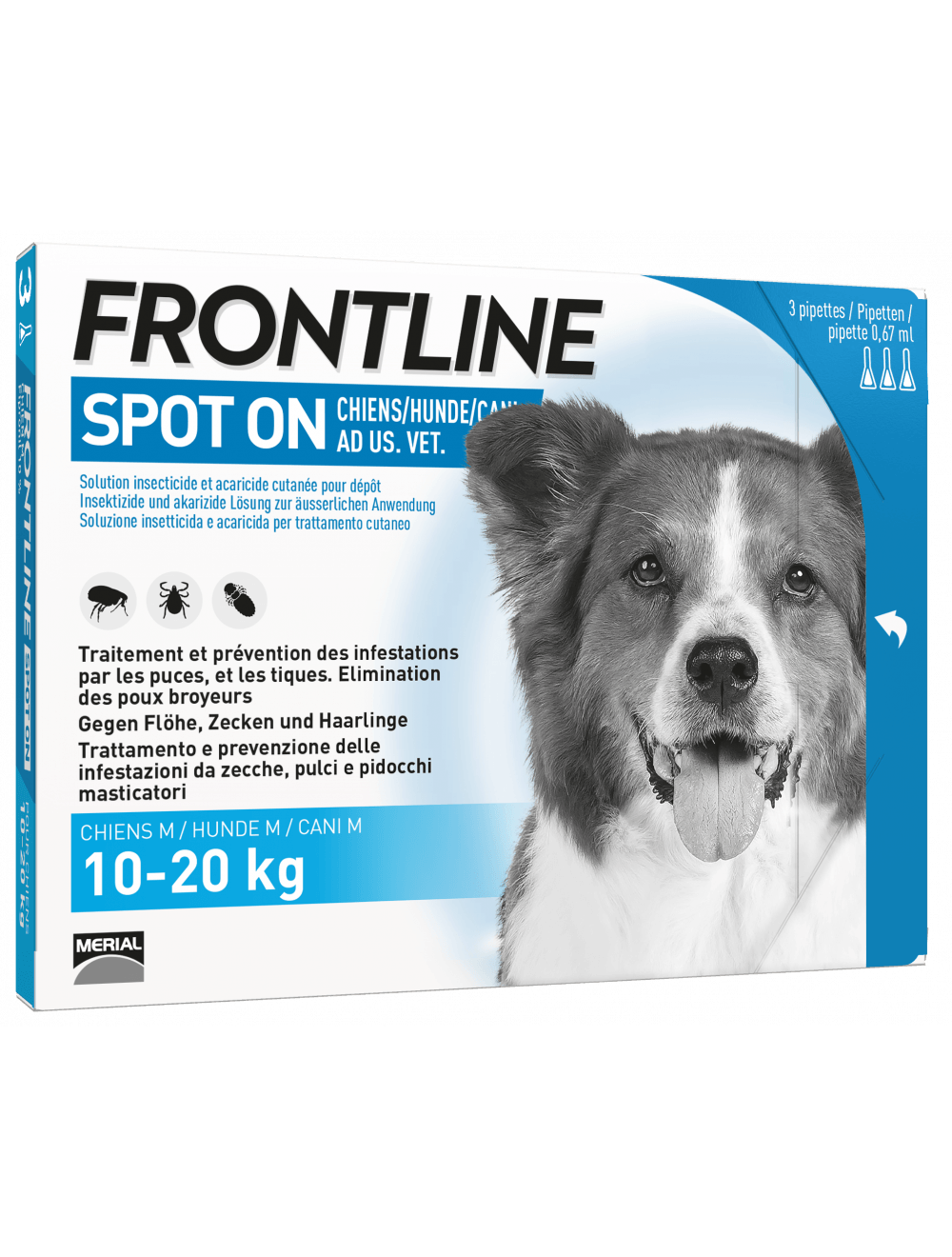 Frontline Spot On Hund M Liste D 3 x 1.34 ml Amavita